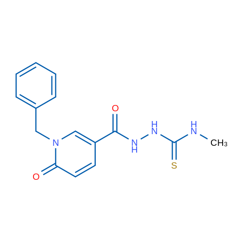 1-Benzyl-N-[(methylcarbamothioyl)amino]-6-oxo-1,6-dihydropyridine-3-carboxamide 1g