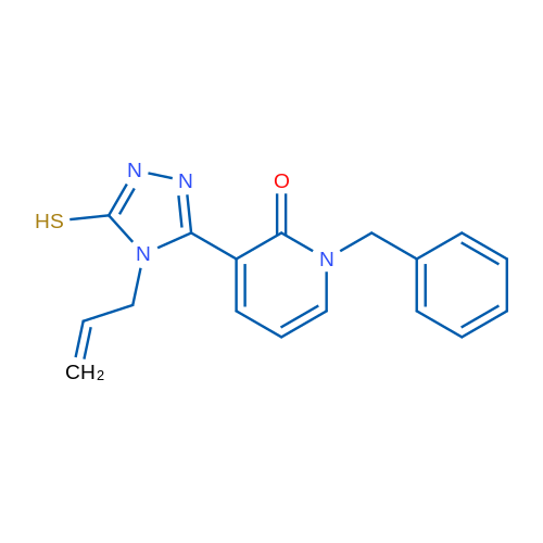 1-Benzyl-3-[4-(prop-2-en-1-yl)-5-sulfanyl-4H-1,2,4-triazol-3-yl]-1,2-dihydropyridin-2-one 1g