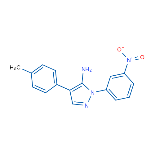 4-(4-Methylphenyl)-1-(3-nitrophenyl)-1H-pyrazol-5-amine 1g