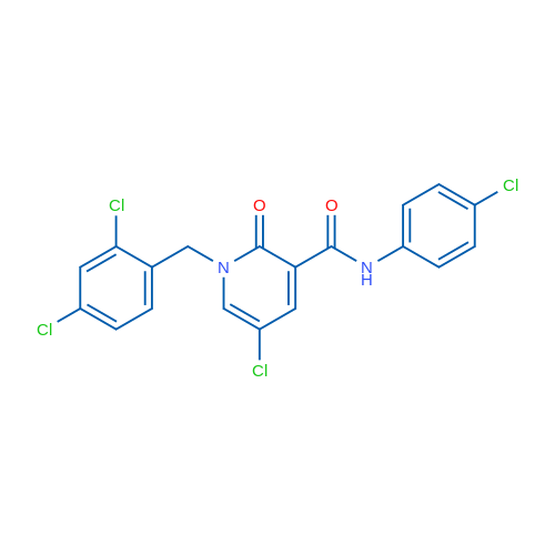 5-Chloro-N-(4-chlorophenyl)-1-[(2,4-dichlorophenyl)methyl]-2-oxo-1,2-dihydropyridine-3-carboxamide 1g