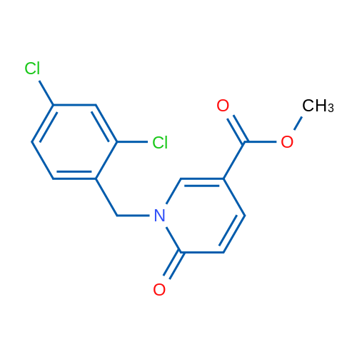 Methyl 1-[(2,4-dichlorophenyl)methyl]-6-oxo-1,6-dihydropyridine-3-carboxylate 1g