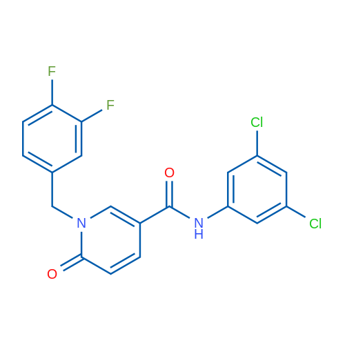 N-(3,5-Dichlorophenyl)-1-[(3,4-difluorophenyl)methyl]-6-oxo-1,6-dihydropyridine-3-carboxamide 1g