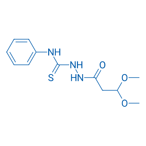 3,3-Dimethoxy-N-[(phenylcarbamothioyl)amino]propanamide 1g