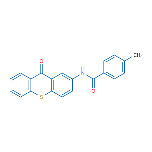 4-Methyl-N-(9-oxo-9H-thioxanthen-2-yl)benzamide 1g