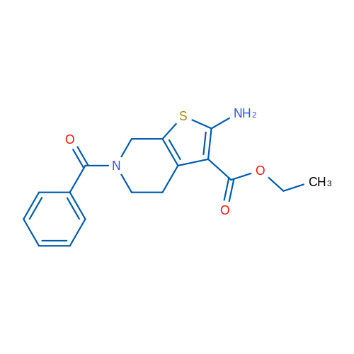Ethyl 2-amino-6-benzoyl-4,5,6,7-tetrahydrothieno[2,3-c]pyridine-3-carboxylate 5g