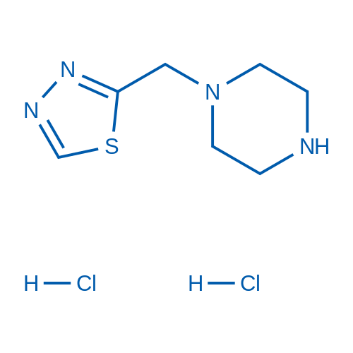 2-(Piperazin-1-ylmethyl)-1,3,4-thiadiazole dihydrochloride 100mg