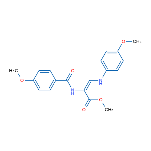 Methyl (2E)-3-[(4-methoxyphenyl)amino]-2-[(4-methoxyphenyl)formamido]prop-2-enoate 1g