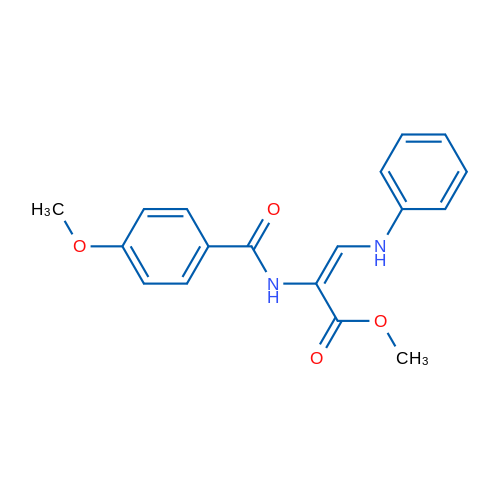 Methyl (2E)-2-[(4-methoxyphenyl)formamido]-3-(phenylamino)prop-2-enoate 1g