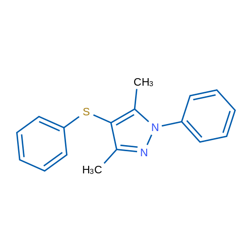 3,5-Dimethyl-1-phenyl-4-(phenylthio)-1H-pyrazole 1g