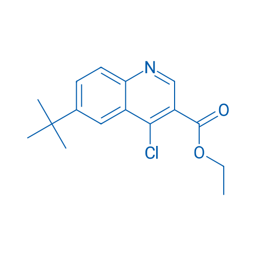 3-Quinolinecarboxylic acid, 4-chloro-6-(1,1-dimethylethyl)-, ethyl ester 250mg