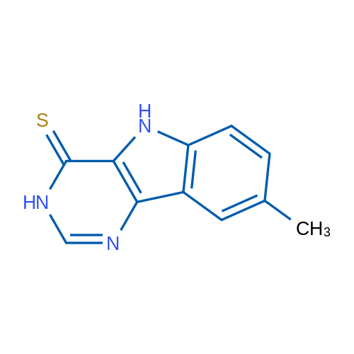 8-Methyl-3H-pyrimido[5,4-b]indole-4(5H)-thione 1g
