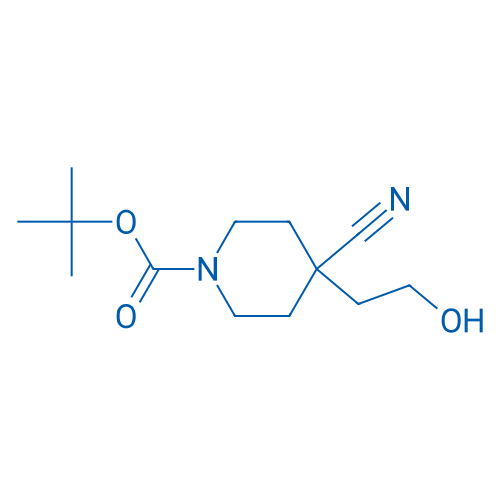 tert-Butyl 4-cyano-4-(2-hydroxyethyl)piperidine-1-carboxylate 250mg