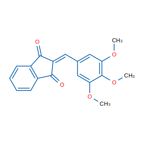 2-[(3,4,5-Trimethoxyphenyl)methylidene]-2,3-dihydro-1H-indene-1,3-dione 1g