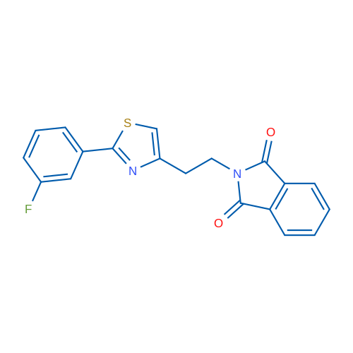 2-{2-[2-(3-fluorophenyl)-1,3-thiazol-4-yl]ethyl}-2,3-dihydro-1H-isoindole-1,3-dione 1g