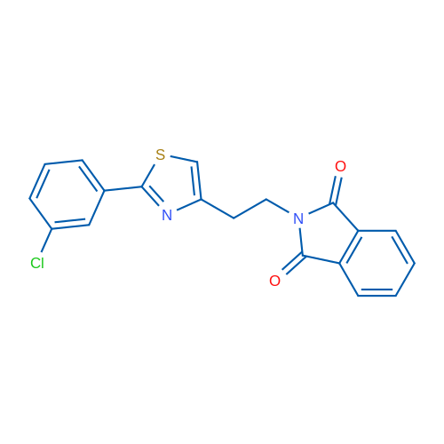 2-{2-[2-(3-chlorophenyl)-1,3-thiazol-4-yl]ethyl}-2,3-dihydro-1H-isoindole-1,3-dione 1g