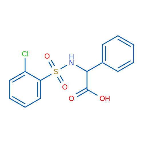 2-(2-Chlorophenylsulfonamido)-2-phenylacetic acid 5g