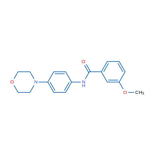 3-Methoxy-N-[4-(morpholin-4-yl)phenyl]benzamide 1g