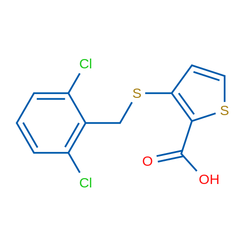 3-{[(2,6-dichlorophenyl)methyl]sulfanyl}thiophene-2-carboxylic acid 1g