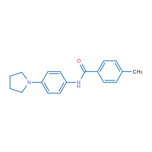 4-Methyl-N-[4-(pyrrolidin-1-yl)phenyl]benzamide 1g