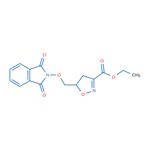 Ethyl 5-{[(1,3-dioxo-2,3-dihydro-1H-isoindol-2-yl)oxy]methyl}-4,5-dihydro-1,2-oxazole-3-carboxylate 1g