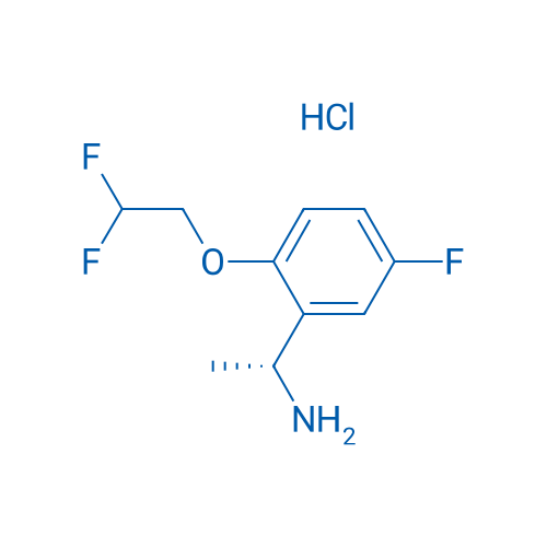 (R)-1-(2-(2,2-Difluoroethoxy)-5-fluorophenyl)ethan-1-amine hydrochloride 100mg