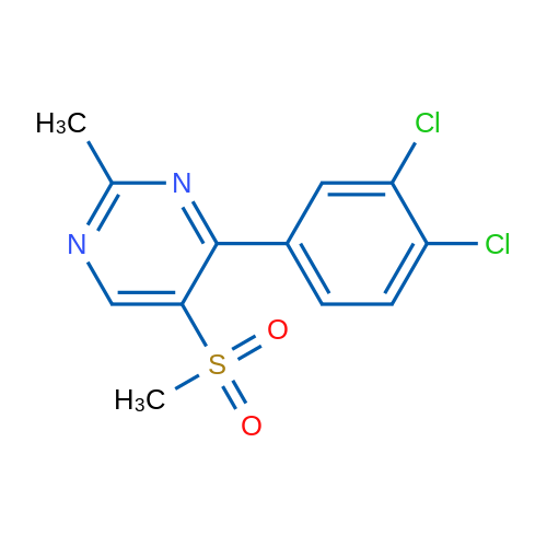 4-(3,4-Dichlorophenyl)-5-methanesulfonyl-2-methylpyrimidine 1g