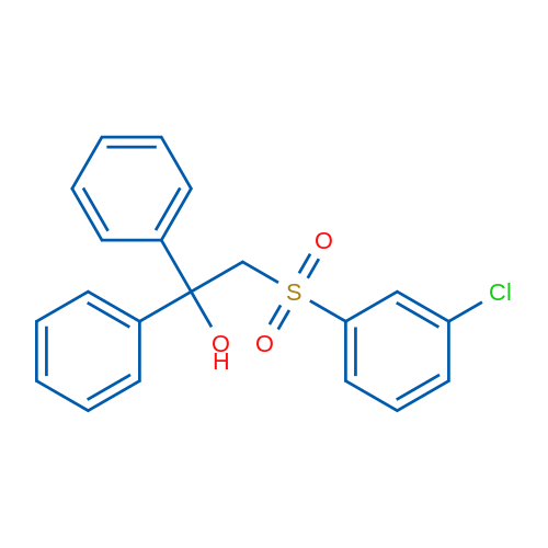 2-(3-Chlorobenzenesulfonyl)-1,1-diphenylethan-1-ol 1g