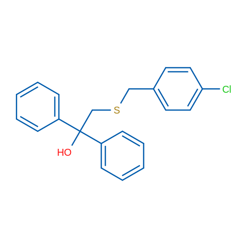 2-{[(4-chlorophenyl)methyl]sulfanyl}-1,1-diphenylethan-1-ol 1g