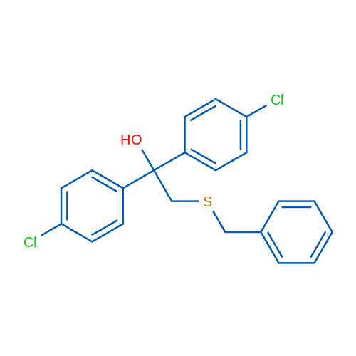2-(Benzylsulfanyl)-1,1-bis(4-chlorophenyl)ethan-1-ol 1g