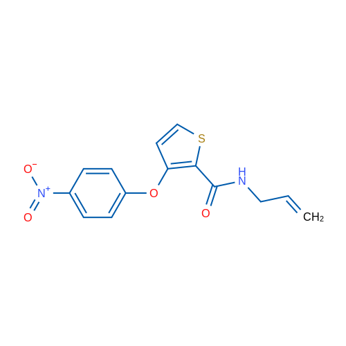 3-(4-Nitrophenoxy)-N-(prop-2-en-1-yl)thiophene-2-carboxamide 1g