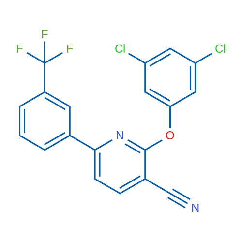 2-(3,5-Dichlorophenoxy)-6-[3-(trifluoromethyl)phenyl]pyridine-3-carbonitrile 1g
