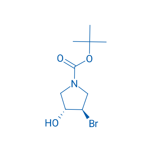 (3R,4R)-tert-Butyl 3-bromo-4-hydroxypyrrolidine-1-carboxylate 100mg