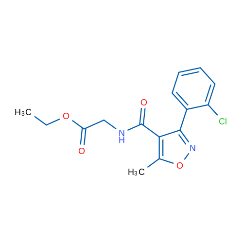 Ethyl 2-{[3-(2-chlorophenyl)-5-methyl-1,2-oxazol-4-yl]formamido}acetate 1g