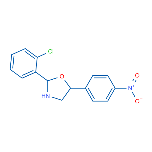 2-(2-Chlorophenyl)-5-(4-nitrophenyl)-1,3-oxazolidine 1g