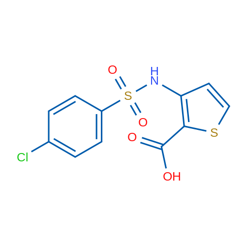 3-(4-Chlorobenzenesulfonamido)thiophene-2-carboxylic acid 1g