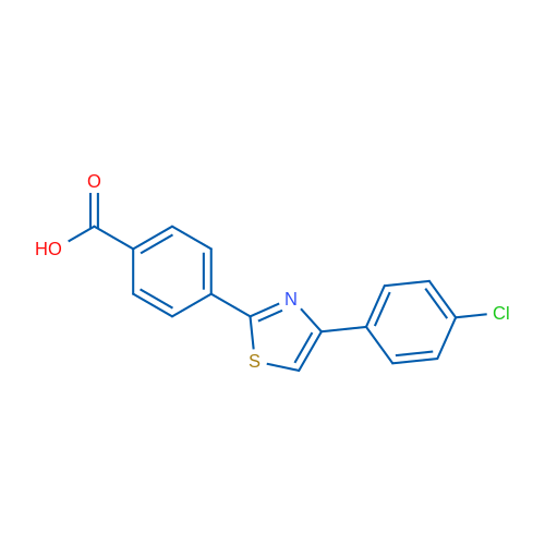 4-[4-(4-Chlorophenyl)-1,3-thiazol-2-yl]benzoic acid 1g