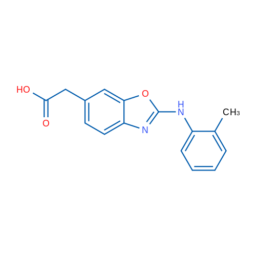 2-(2-(o-Tolylamino)benzo[d]oxazol-6-yl)acetic acid 1g