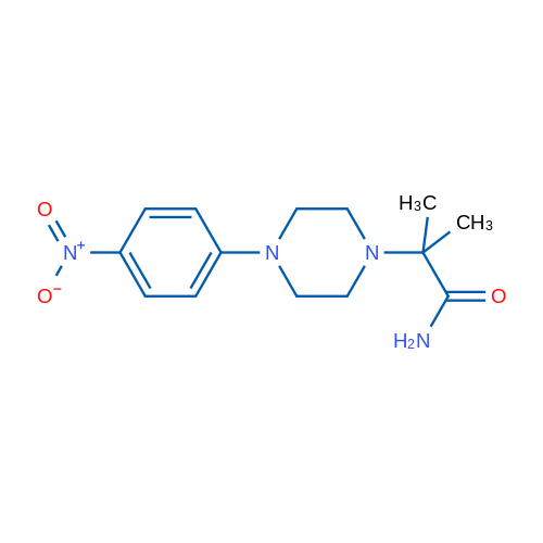 2-Methyl-2-[4-(4-nitrophenyl)piperazin-1-yl]propanamide 1g