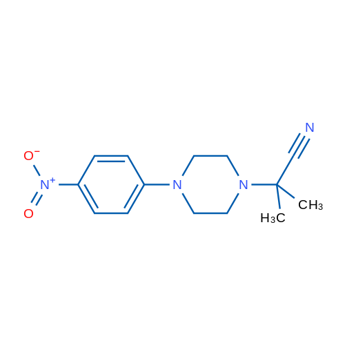 2-Methyl-2-[4-(4-nitrophenyl)piperazin-1-yl]propanenitrile 1g