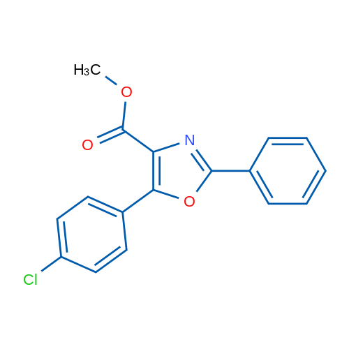 Methyl 5-(4-chlorophenyl)-2-phenyloxazole-4-carboxylate 1g