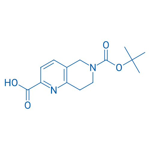 6-(tert-Butoxycarbonyl)-5,6,7,8-tetrahydro-1,6-naphthyridine-2-carboxylic acid 100mg