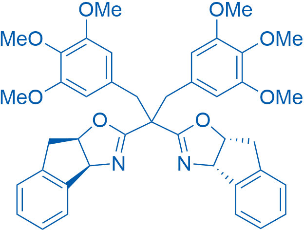 (3aS,3a'S,8aR,8a'R)-2,2'-(1,3-Bis(3,4,5-trimethoxyphenyl)propane-2,2-diyl)bis(3a,8a-dihydro-8H-indeno[1,2-d]oxazole) 50mg