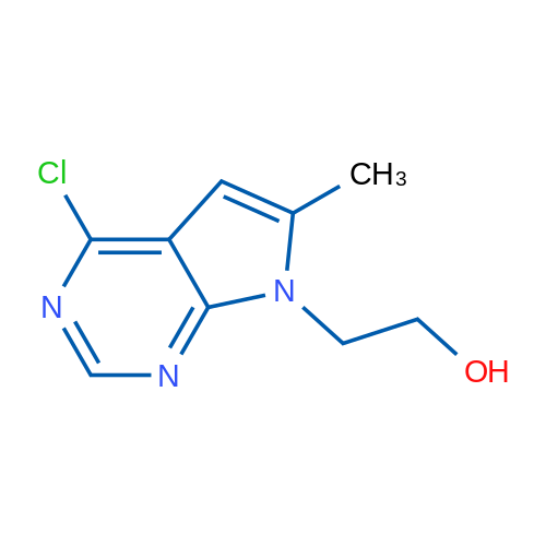 2-(4-Chloro-6-methyl-7H-pyrrolo[2,3-d]pyrimidin-7-yl)ethanol 1g
