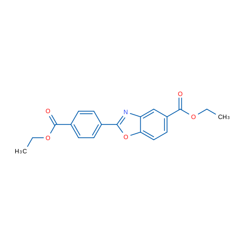 Ethyl 2-(4-(ethoxycarbonyl)phenyl)benzo[d]oxazole-5-carboxylate 1g