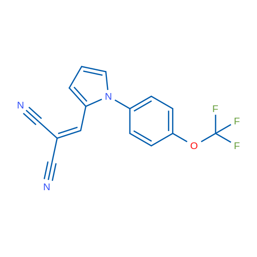 2-({1-[4-(trifluoromethoxy)phenyl]-1H-pyrrol-2-yl}methylidene)propanedinitrile 1g
