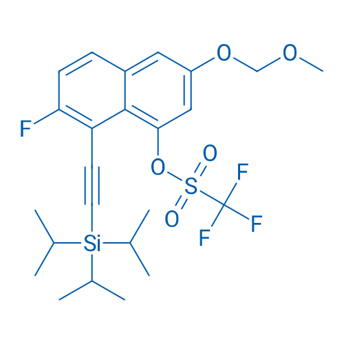 7-Fluoro-3-(methoxymethoxy)-8-((triisopropylsilyl)ethynyl)naphthalen-1-yl trifluoromethanesulfonate 5g