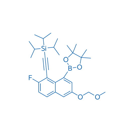 ((2-Fluoro-6-(methoxymethoxy)-8-(4,4,5,5-tetramethyl-1,3,2-dioxaborolan-2-yl)naphthalen-1-yl)ethynyl)triisopropylsilane 10g