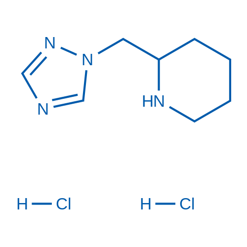 2-((1H-1,2,4-Triazol-1-yl)methyl)piperidine dihydrochloride 100mg