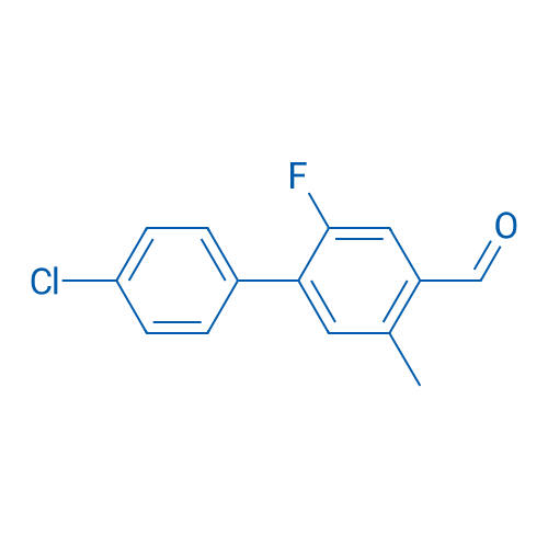 4'-Chloro-2-fluoro-5-methyl-[1,1'-biphenyl]-4-carbaldehyde 250mg