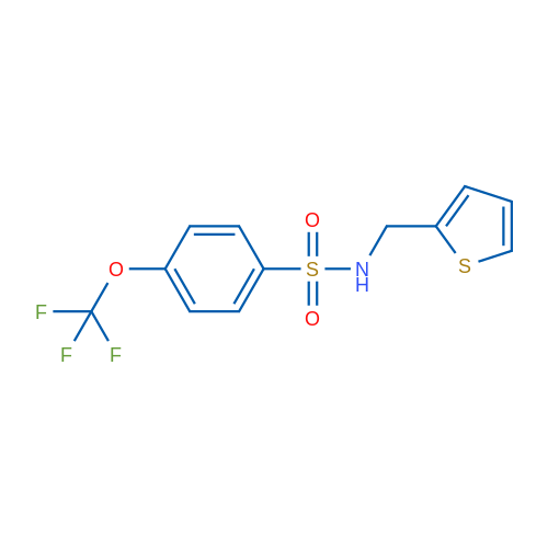 N-[(Thiophen-2-yl)methyl]-4-(trifluoromethoxy)benzene-1-sulfonamide 1g